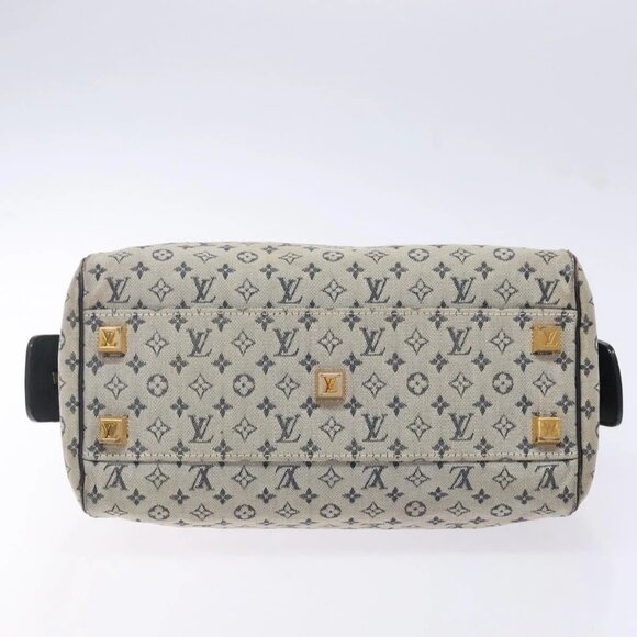 LOUIS VUITTON Monogram Mini Josephine PM Hand Bag Blue M92049 LV Auth 140953 - Picture 7 of 16